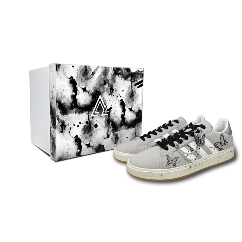 

Grand Court Base 00s low top skateboard shoes unisex Adidas, серый