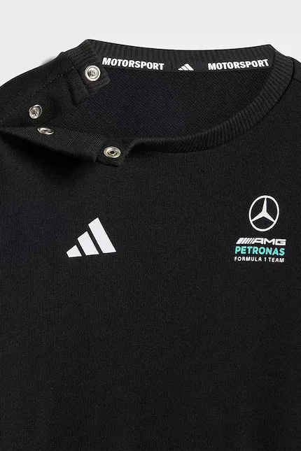 Спортивный костюм из флиса MERCEDES Adidas Performance, черный — фото 3