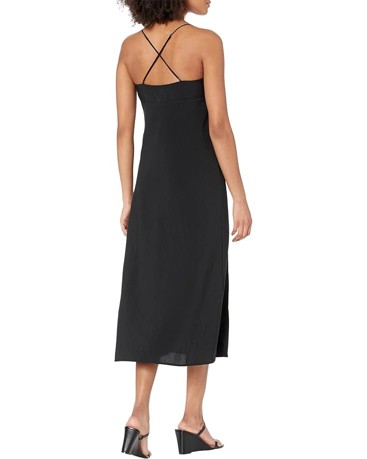 

Платье Madewell Layton Midi Slip Dress, реальный черный