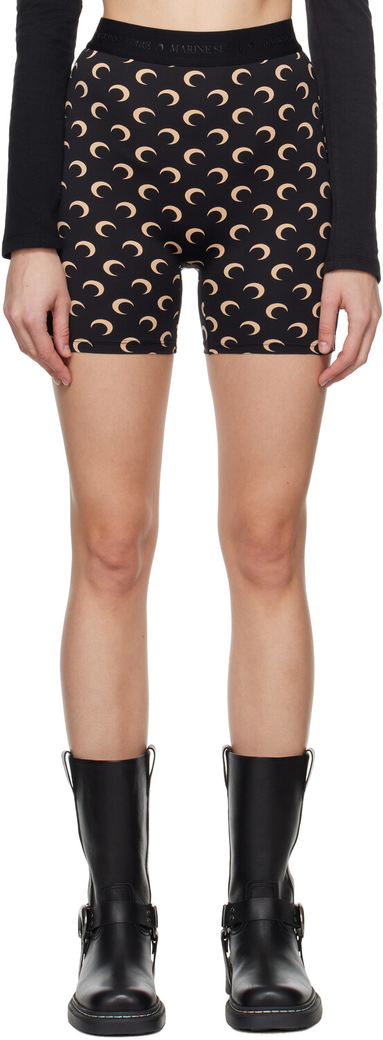 

Спортивные шорты Moon Sport Black & Beige Regenerated All Over Marine Serre