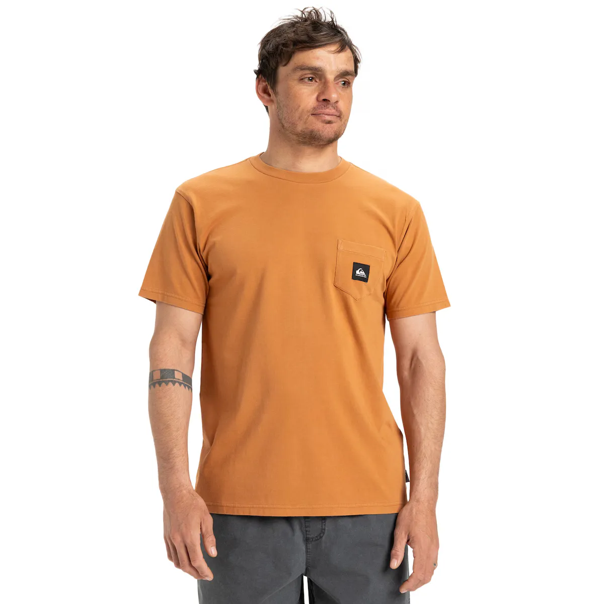 

Мужская футболка Quiksilver с соленой водой, коричневый