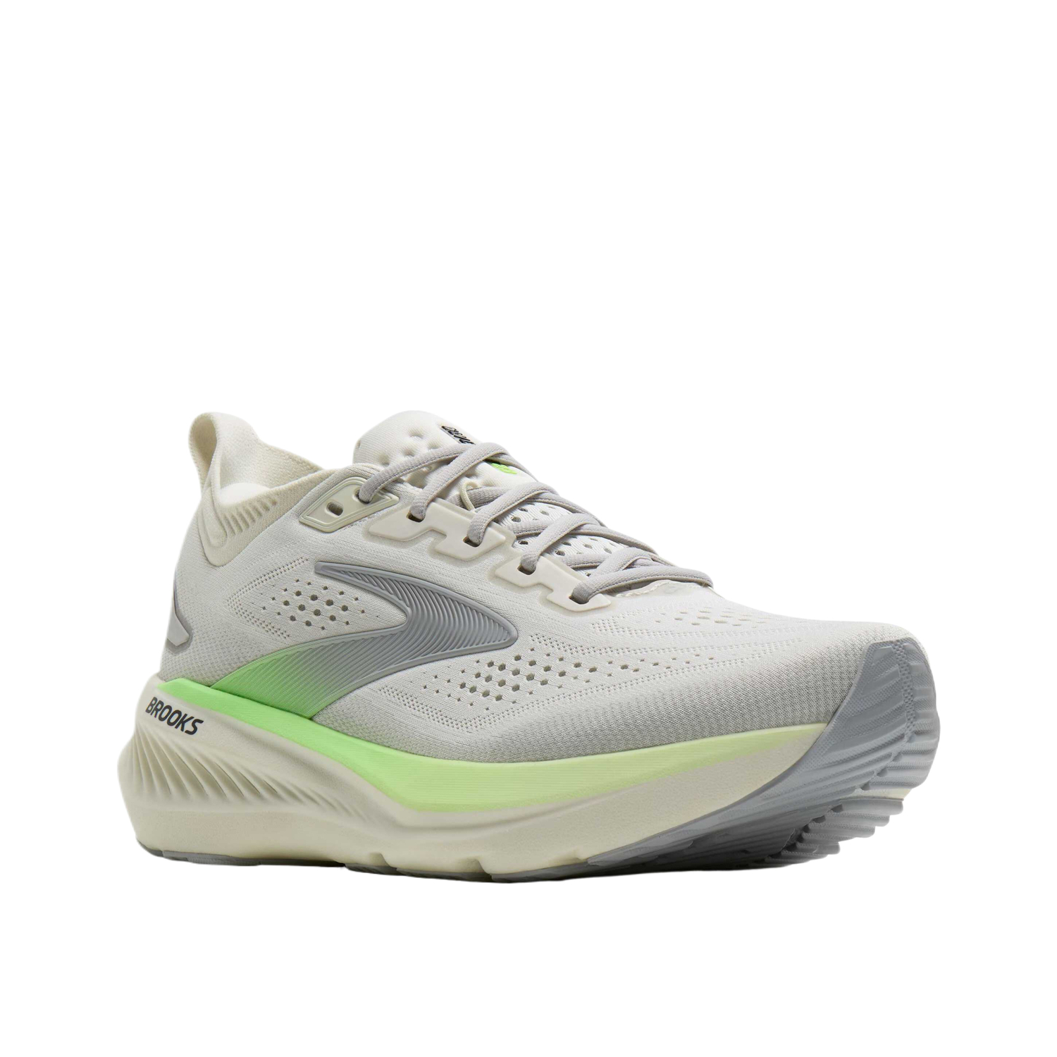 Беговые кроссовки мужские Glycerin 23 Cushioning Breathable Low top Brooks, серый/зеленый/черный — фото 4