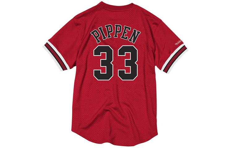 

Футболка унисекс красная Mitchell Ness