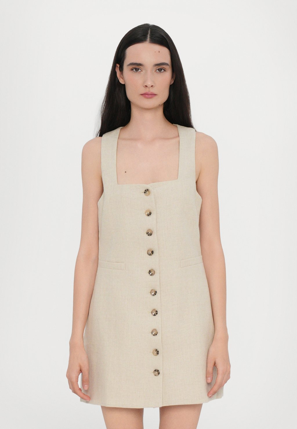 

Повседневное платье JAQUES MINI DRESS Faithfull the brand, бежевый