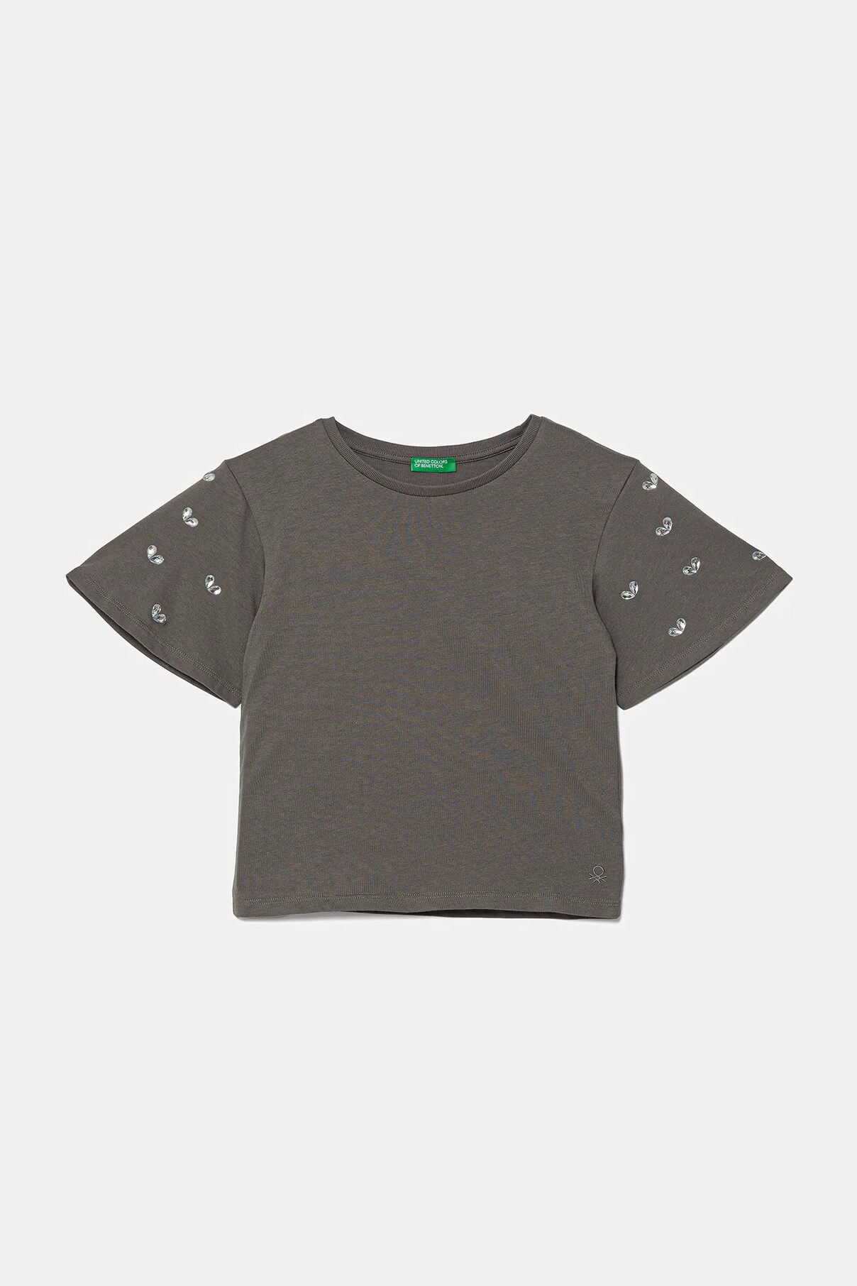 

Футболка из хлопка для детей United Colors Of Benetton, серый