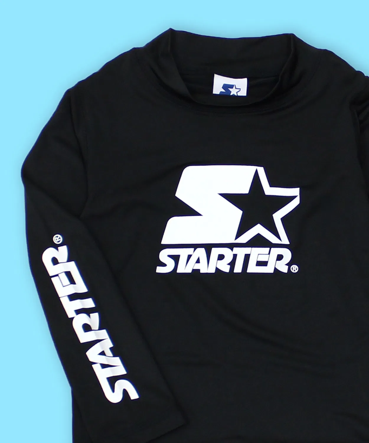 Детская длинная рашгард Starter с логотипом, черный