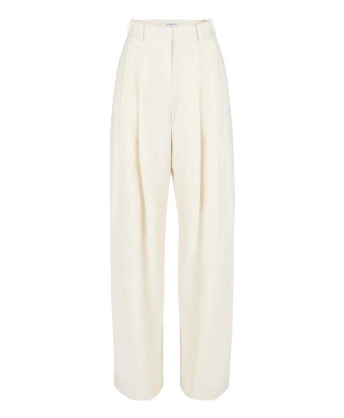 

Широкие брюки со складками Nina Ricci, белый
