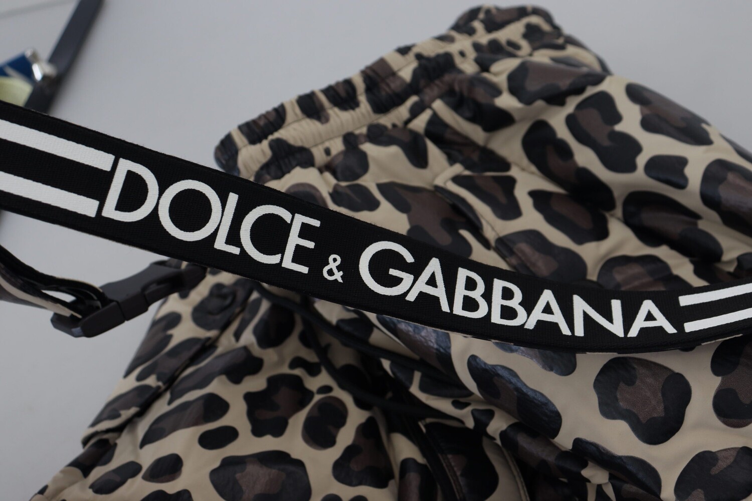 

Зимние мужские брюки с леопардовым принтом Dolce & Gabbana, мультиколор