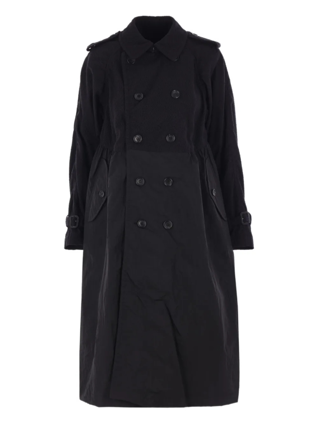 

Тренч Comme des Garçons TAO с вышивкой, черный