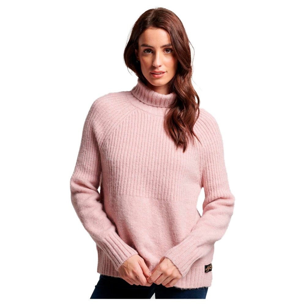 

Свитер Superdry Essential Rib Crew Neck, розовый