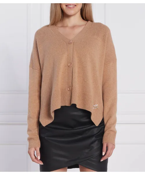 

Шерстяной кардиган Regular fit Liu Jo, бежевый