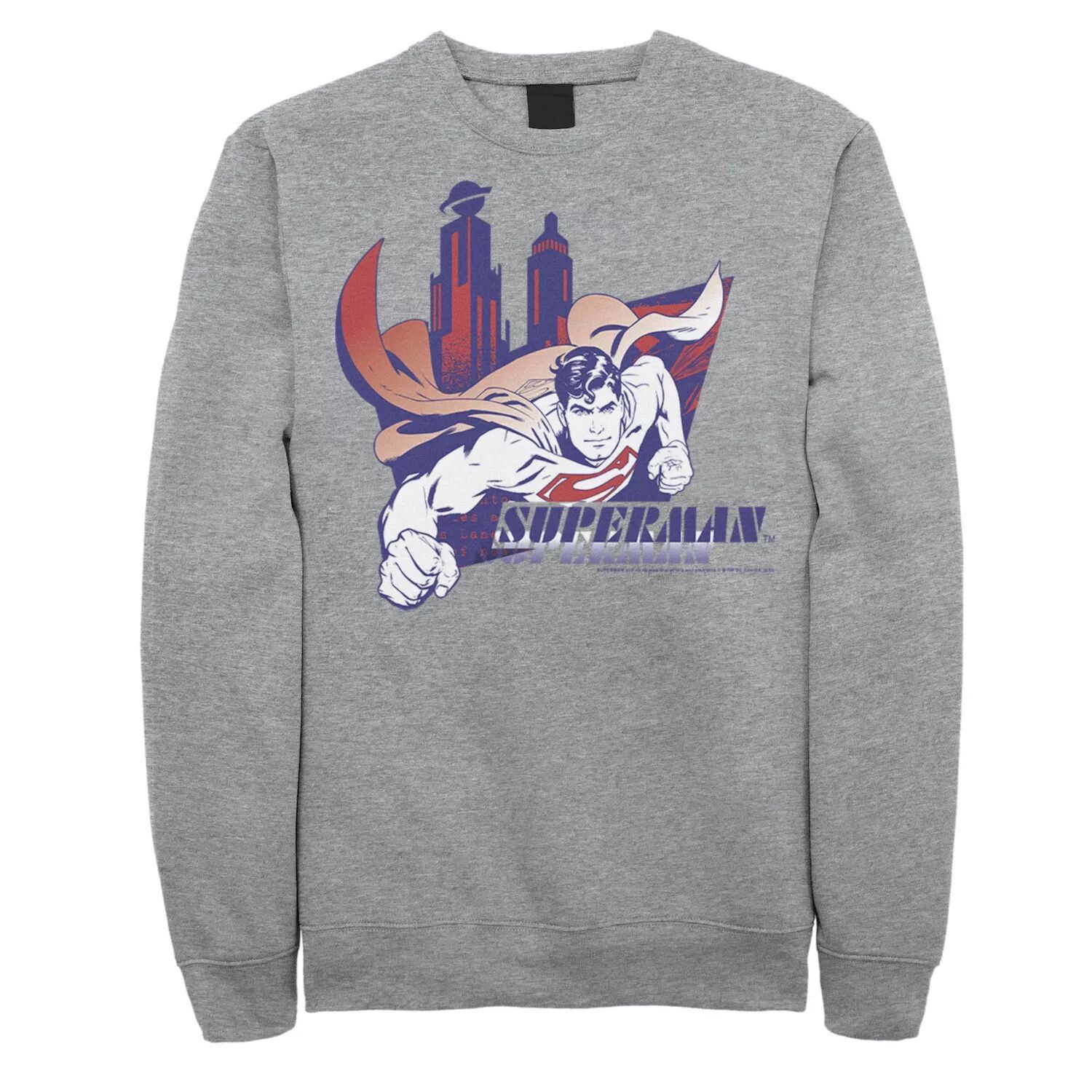 

Мужской свитшот с плакатом Superman Daily Planet Skyline DC Comics