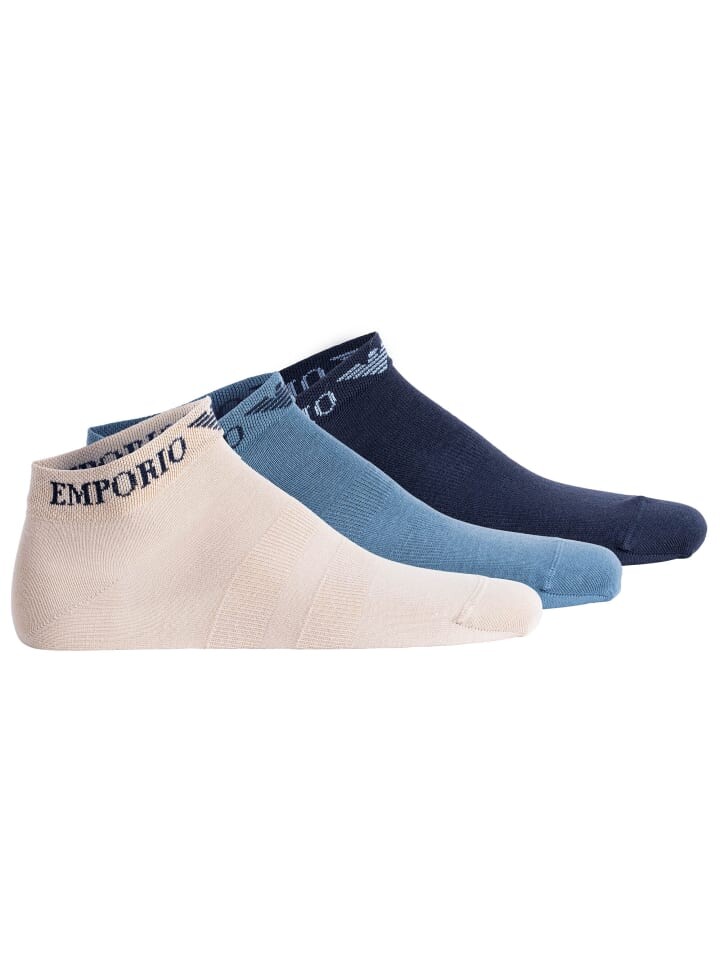 

Носки Emporio Armani 3er Pack, цвет marine/nude/blau