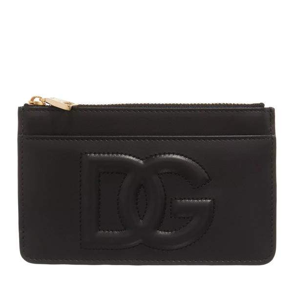 

Кошелек logo leather card holder Dolce&Gabbana, черный