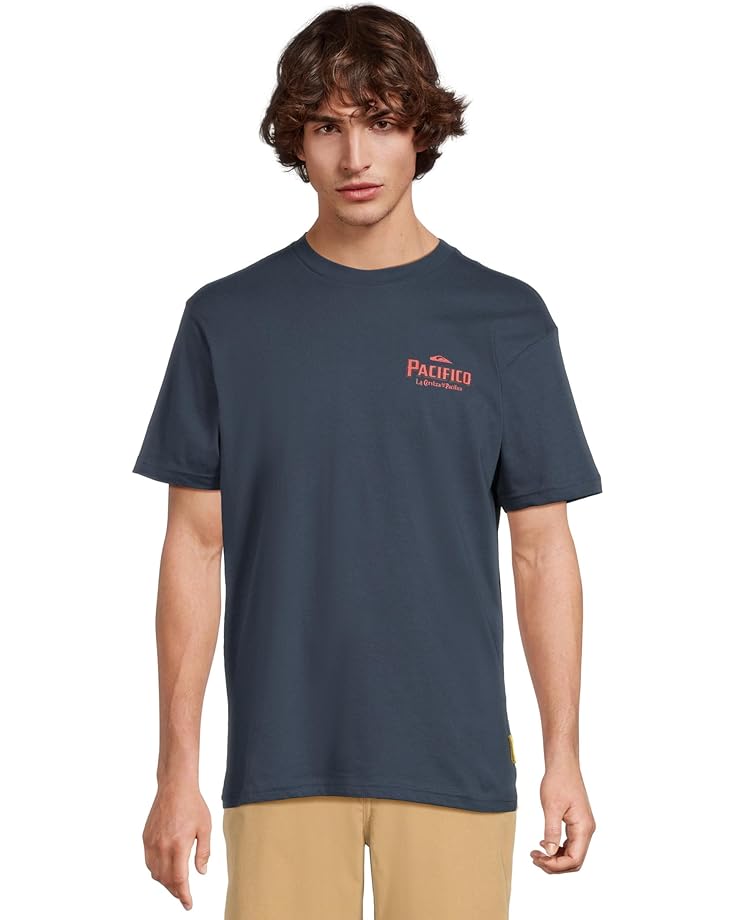 

Футболка Quiksilver Pacifico Search For Beauty Short Sleeve Screen Tee, темно-синий