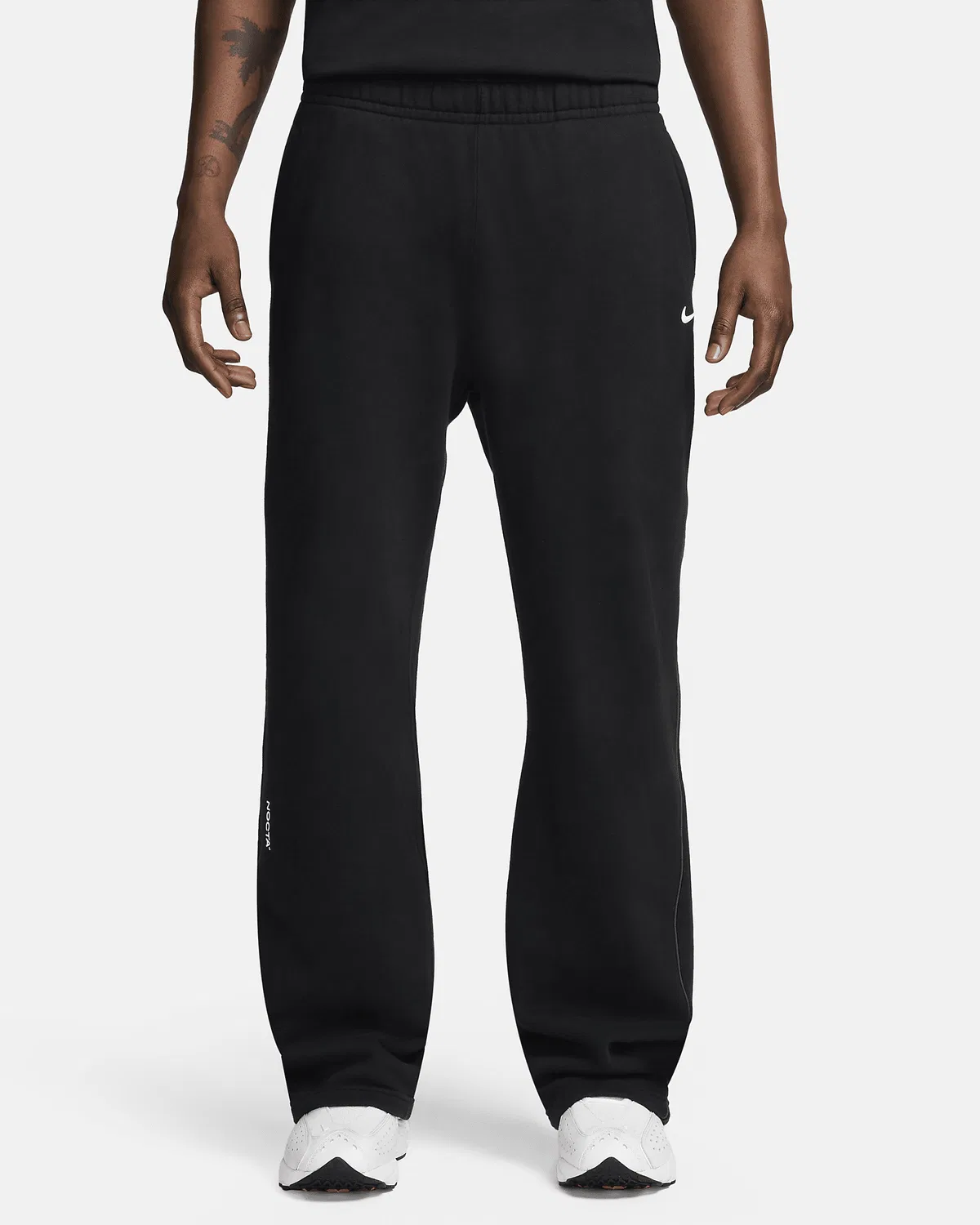 NOCTA Fleece CS Open-Hem Sweatpants NOCTA, Black/Black/White — фото 2