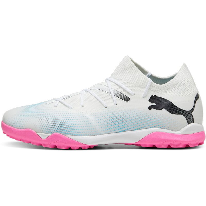 Футбольные бутсы для игры на хард Future 7 Match TT Puma, цвет puma white-puma black-poison p — фото 4