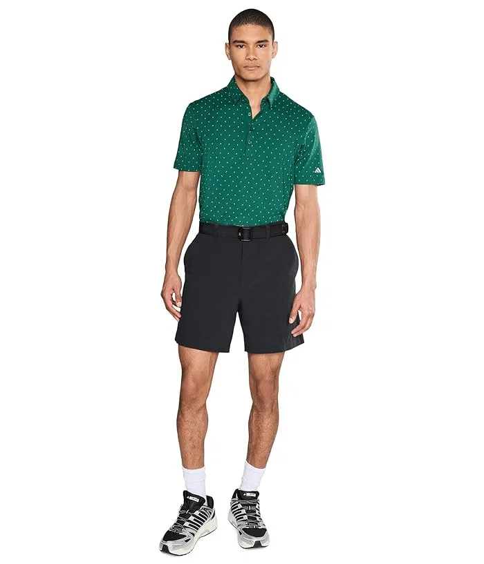 Поло Adidas Golf Ultimate365+ Micro Print, Collegiate Green/White — фото 2