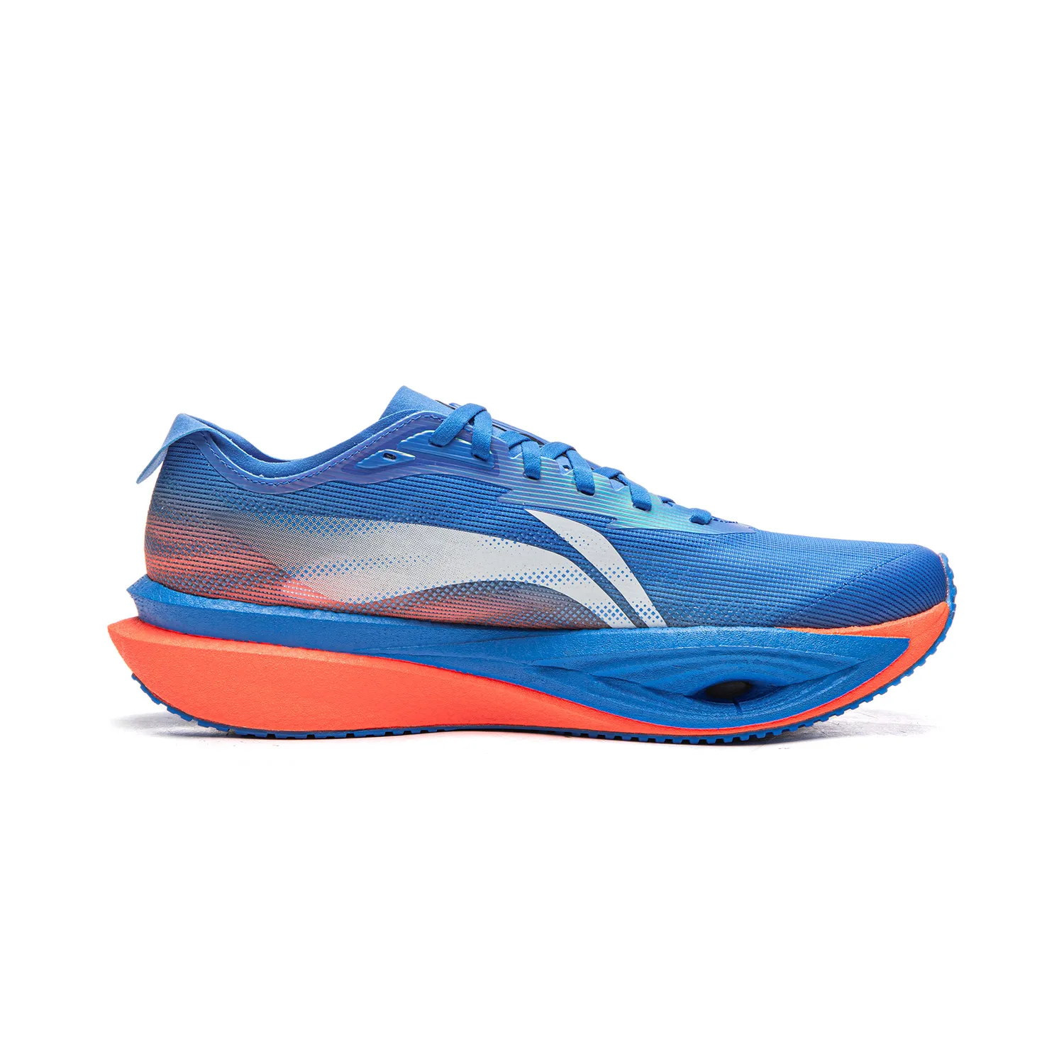 Li-Ning Wind Pro 2 Cushioning Slip Resistant Abrasion Resistant Breathable Support Lightweight Rebound Low top Casual, deep radiant синий/fluorescent flame оранжевый — фото 3