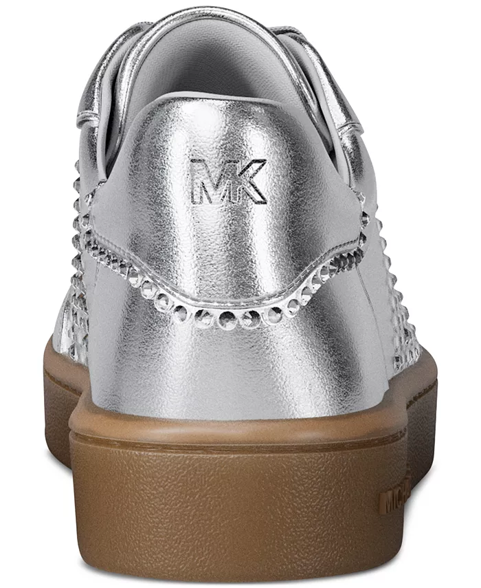 Женские кроссовки Scotty на шнурках Michael Kors, серебряный — фото 3