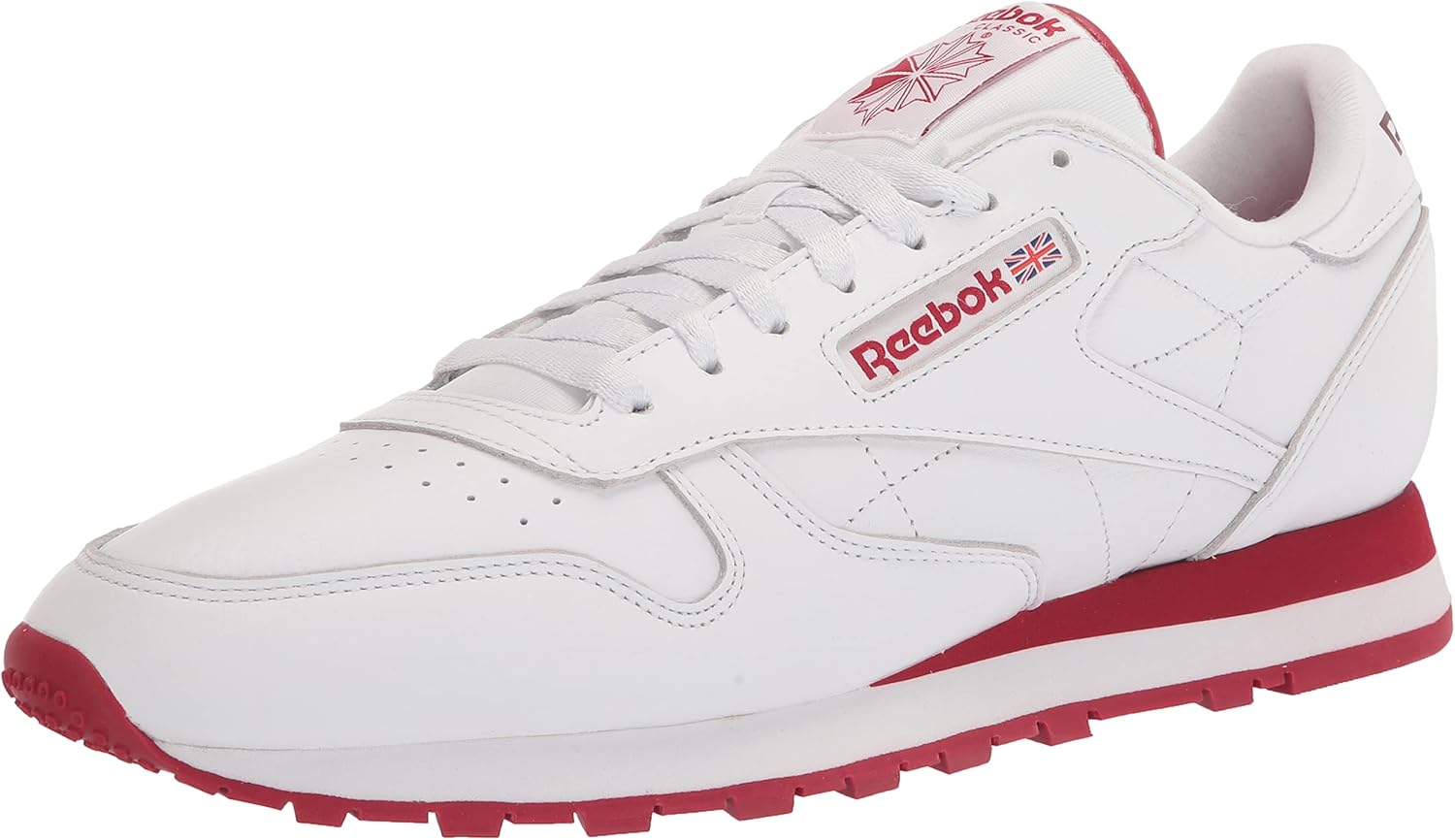 

Классические кожаные кроссовки для взрослых, унисекс V1 Reebok, белый/красный