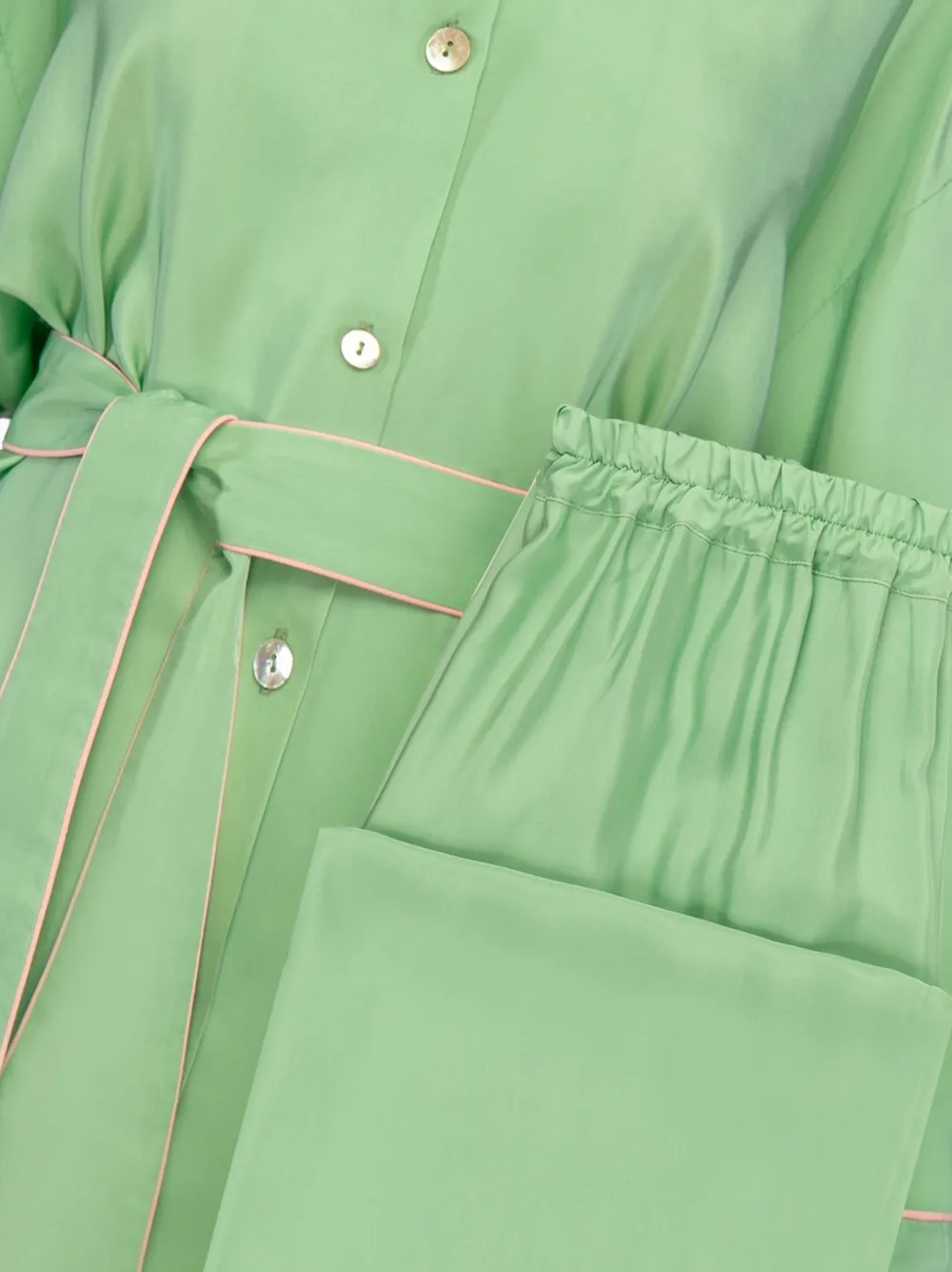 

Атласная пижама Sleeper, зеленый