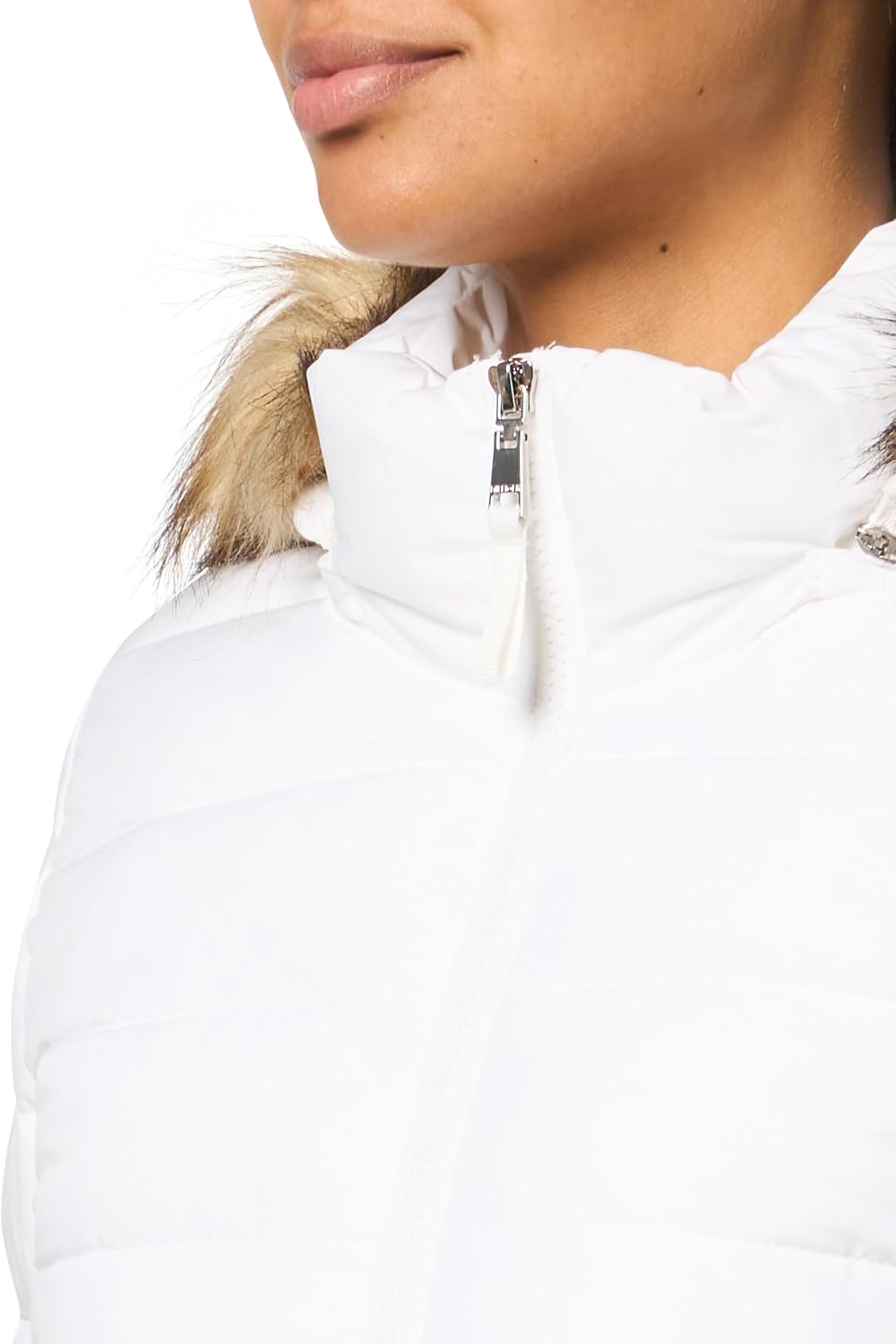 Женская утяжеленная короткая стеганая куртка Tommy Hilfiger Essential, White — фото 3