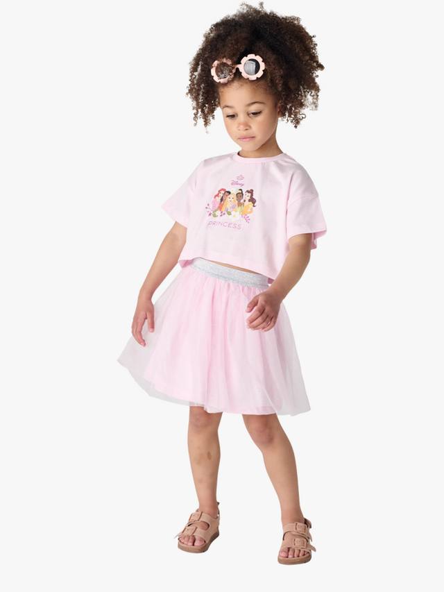 

Детский комплект топ и пачка Disney Princess Brand Threads, Pink/Multi