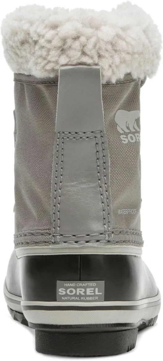 Нейлоновые зимние ботинки Sorel Yoot Pac для девочек, Quarry Dove Youth Collection 2024 — фото 2
