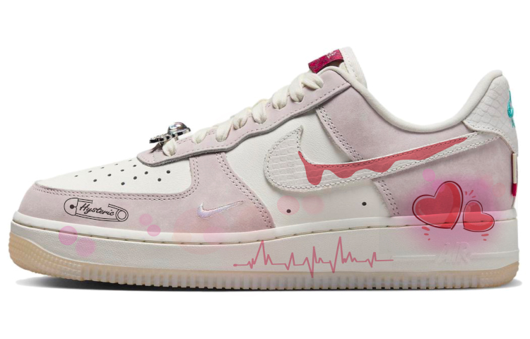 

Кроссовки Nike Air Force 1 Skateboard Shoes Women's Low-Top White Pink, Белый, Кроссовки Nike Air Force 1 Skateboard Shoes Women's Low-Top White Pink