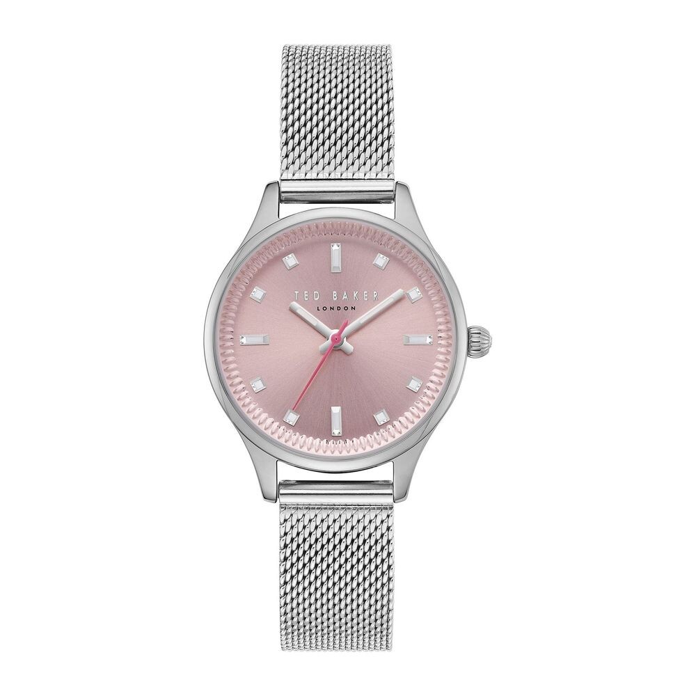

Часы из серебристой стали Ted Baker
