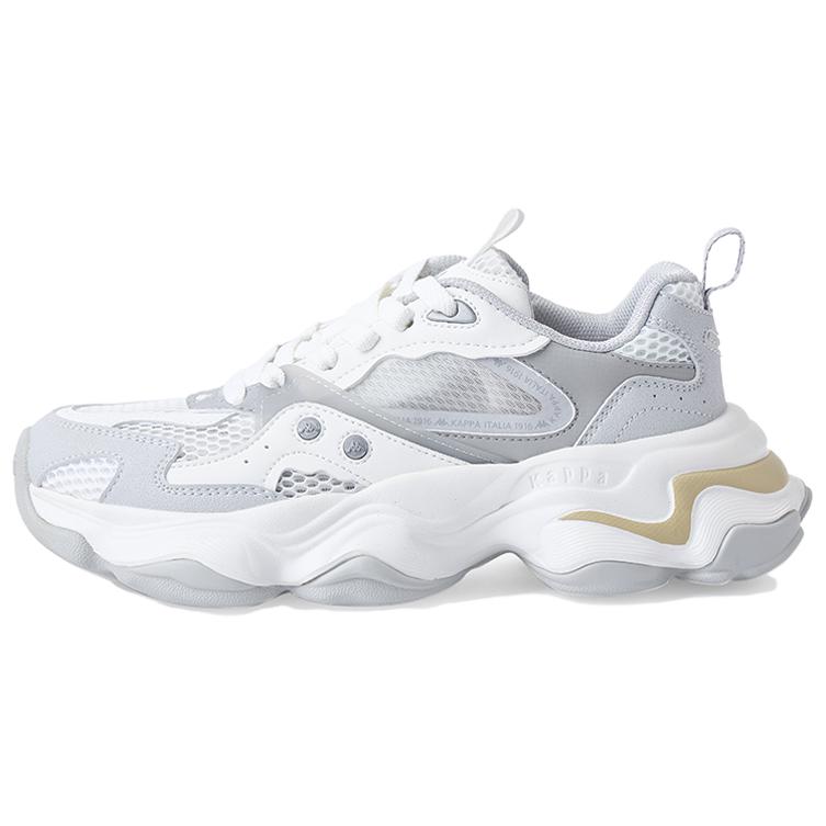 

Kappa Противоскользящие износостойкие низкие кроссовки Unisex White Gray