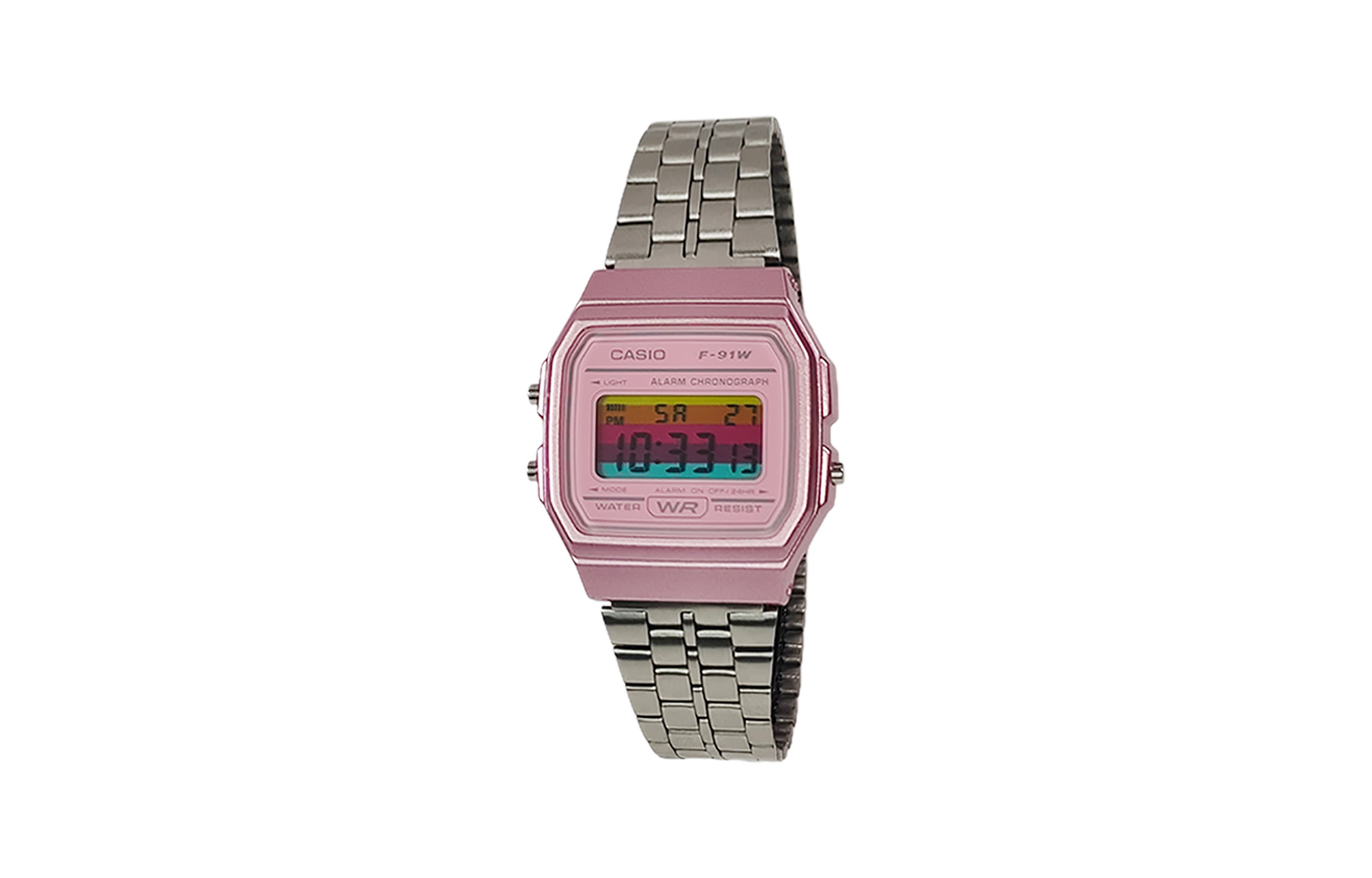 

CASIO Часы Retrofit Series Quartz Movement Stainless Steel Strap Watch Women's Watch Pink Watch Dial