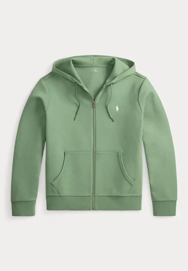 Толстовка с капюшоном на молнии Double Knit Full Zip, Polo Ralph Lauren, цвет хаки — фото 4