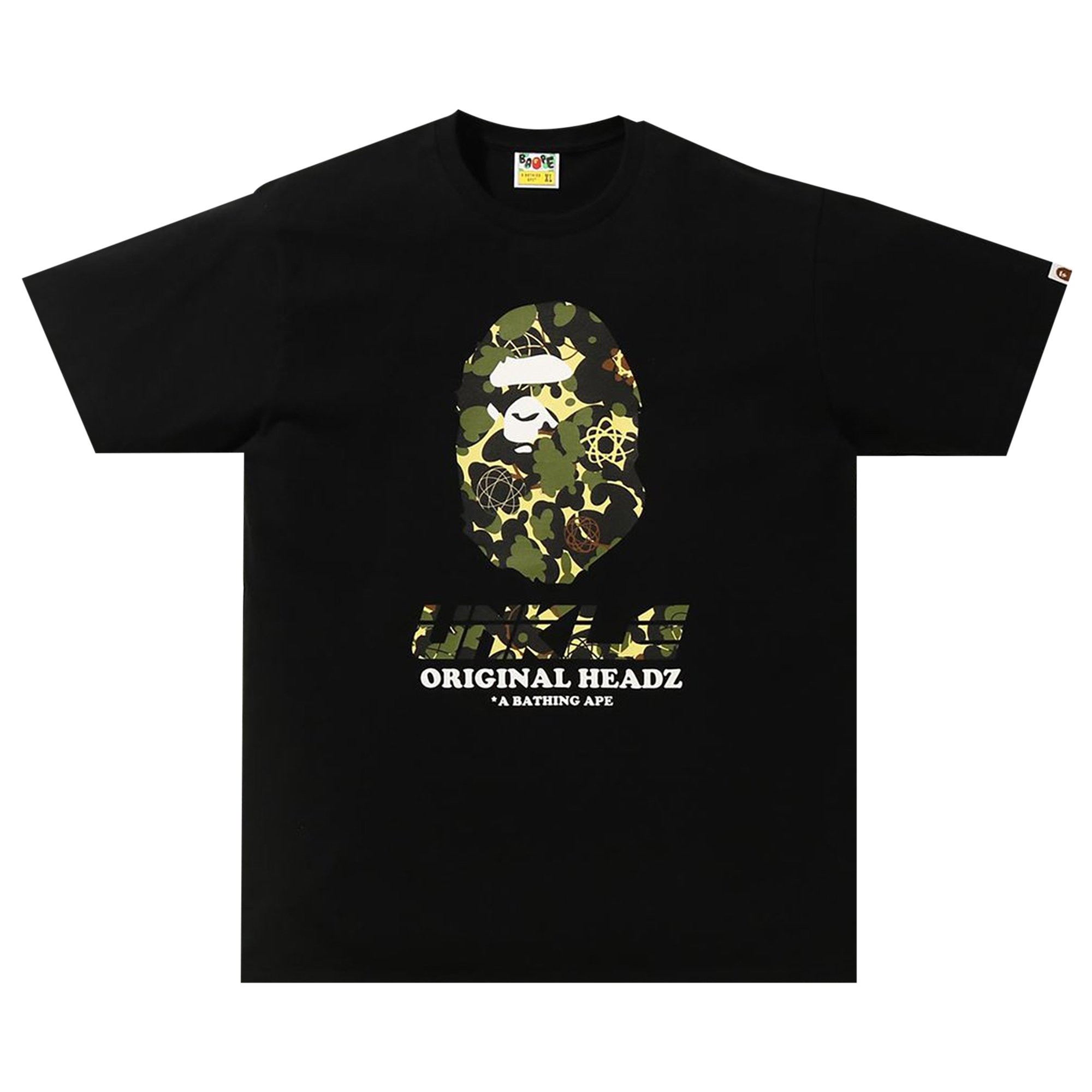 

Футболка Unkle BAPE x MoWax, черная, Черный, Футболка Unkle BAPE x MoWax, черная