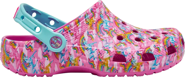 

Кроссовки Lisa Frank x Classic Clog Kids 'Unicorn', розовый