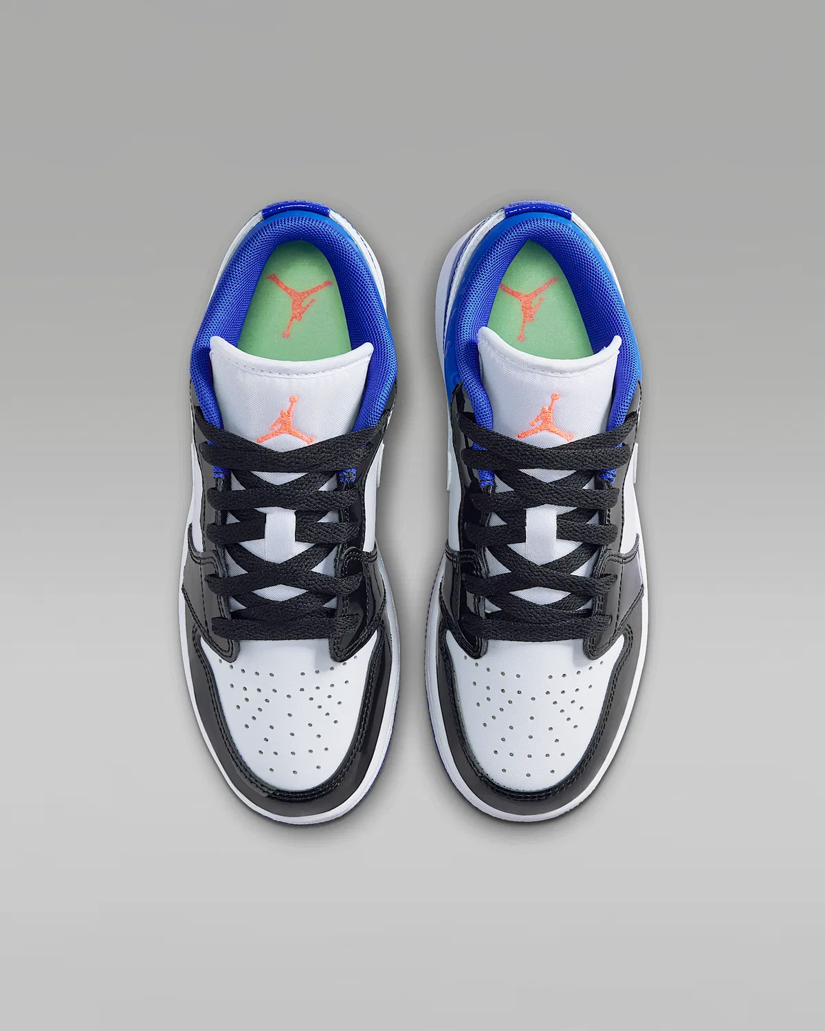 Кроссовки Big Kids' Air Jordan 1 Low SE, Game Royal/Black/Black/Bright Mango — фото 4