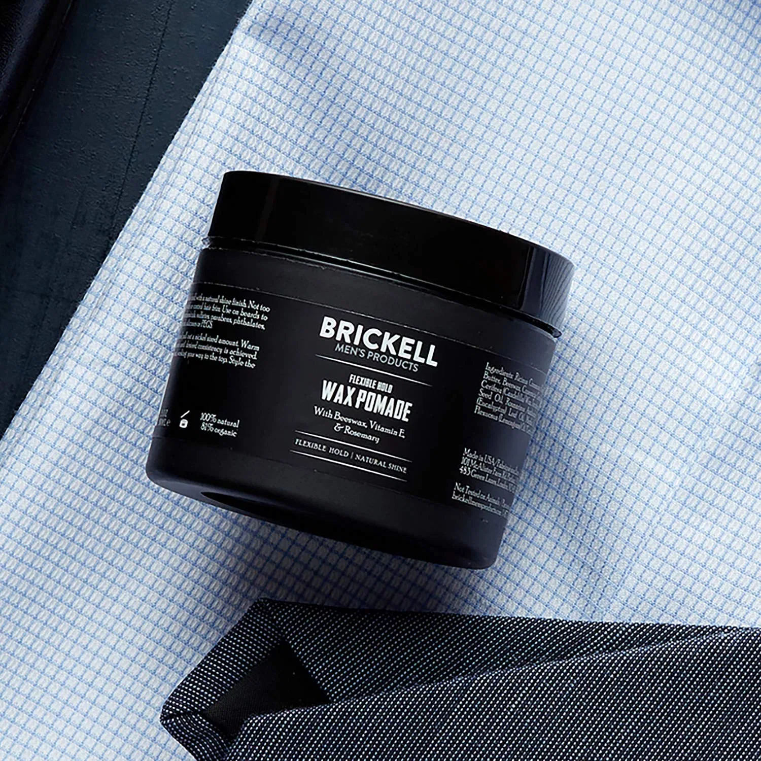Мужская помада-воск Brickell Men’s Flexible Hold Wax Pomade 59 мл Brickell Men'S Products — фото 2