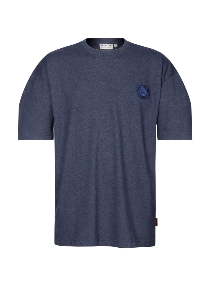 

Naketano Футболка оверсайз Big Adonis, цвет индиго-синий меланж