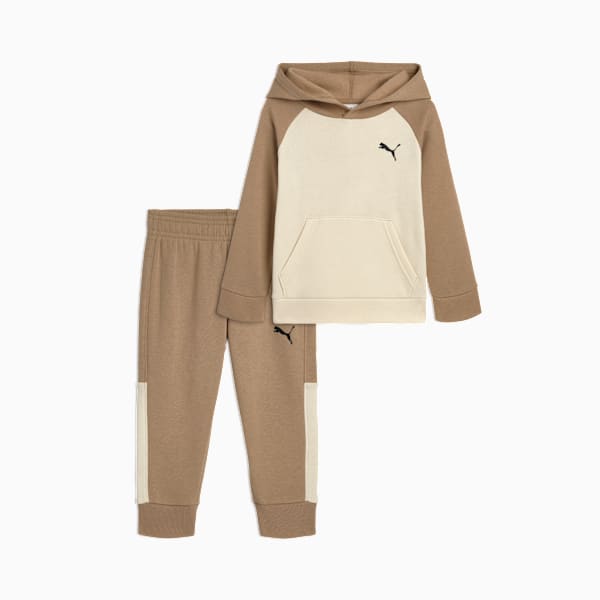 

Флисовая толстовка и брюки-джоггеры для малышей Matching Sets Puma, бежевый
