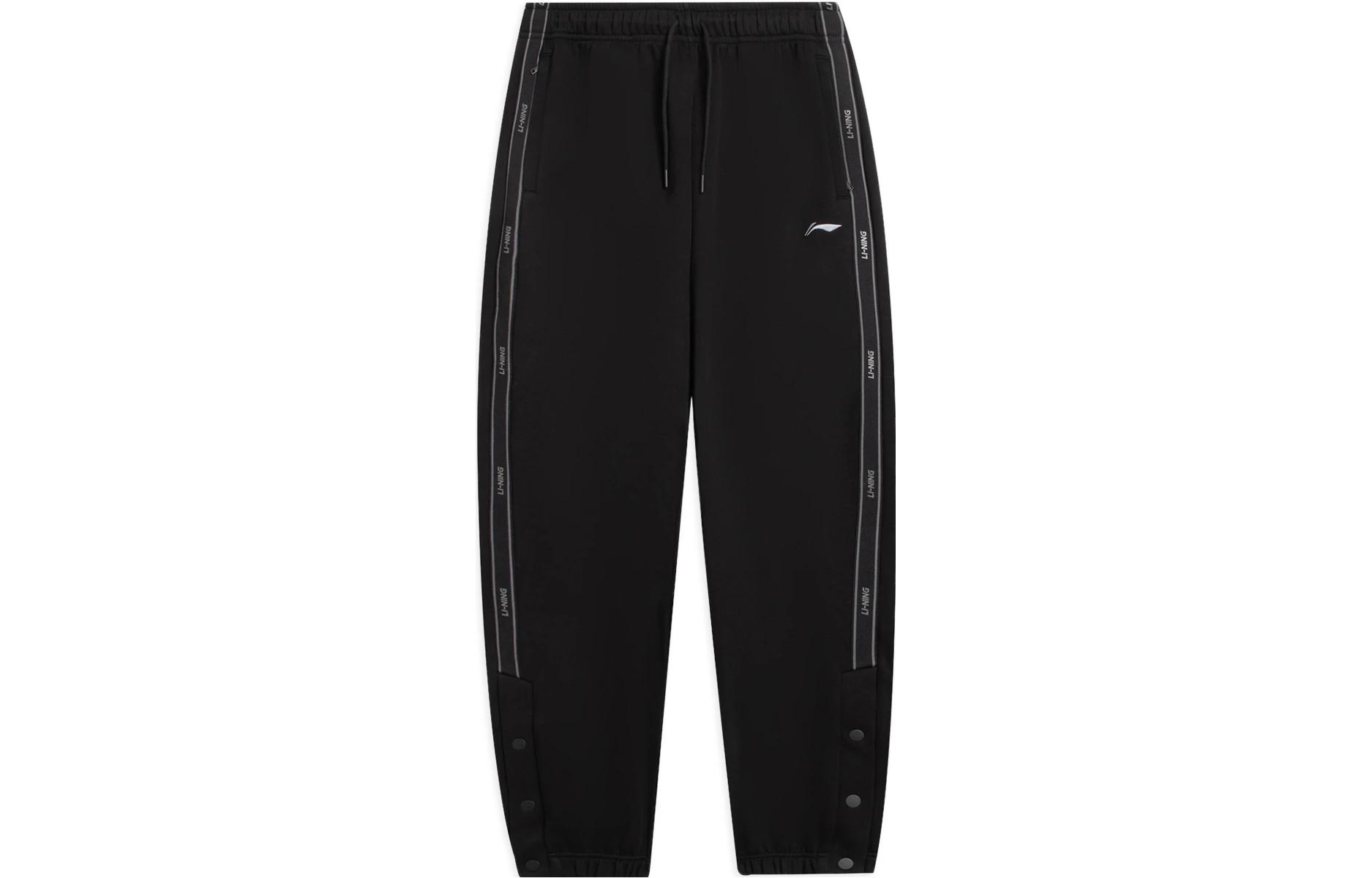 

Коллекция баскетбольной спортивной одежды Вязаные спортивные брюки мужские черные LINING