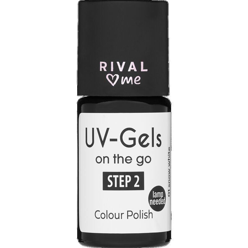 

УФ-гели на ходу 01 белоснежный RIVAL loves me, 8 ml