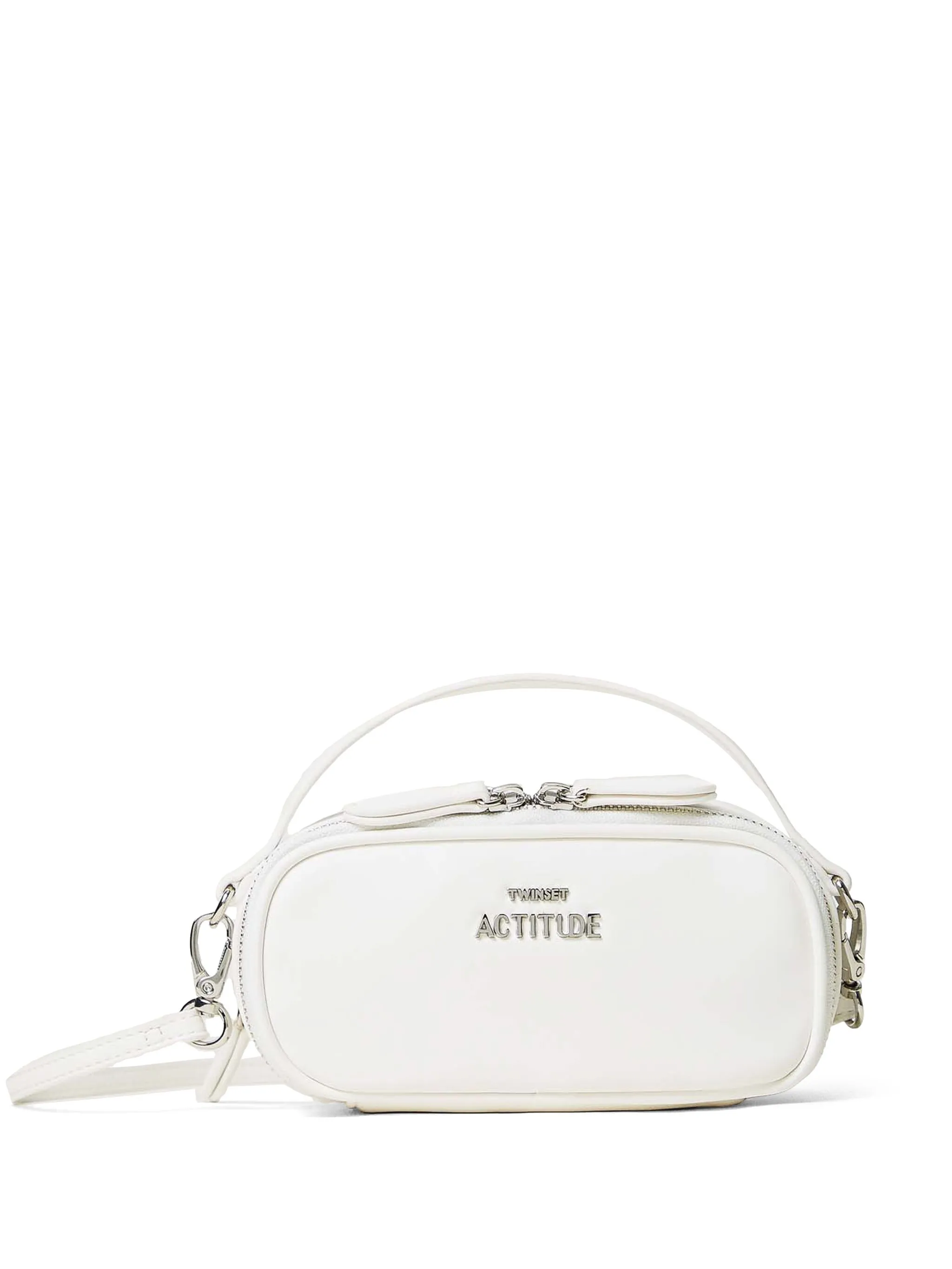 

Мини-сумка на плечо с логотипом Twinset, белый
