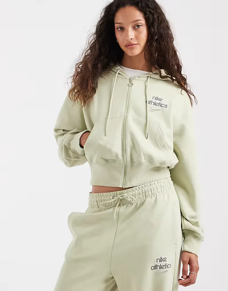 Толстовка Nike Phoenix Fleece на молнии, хаки