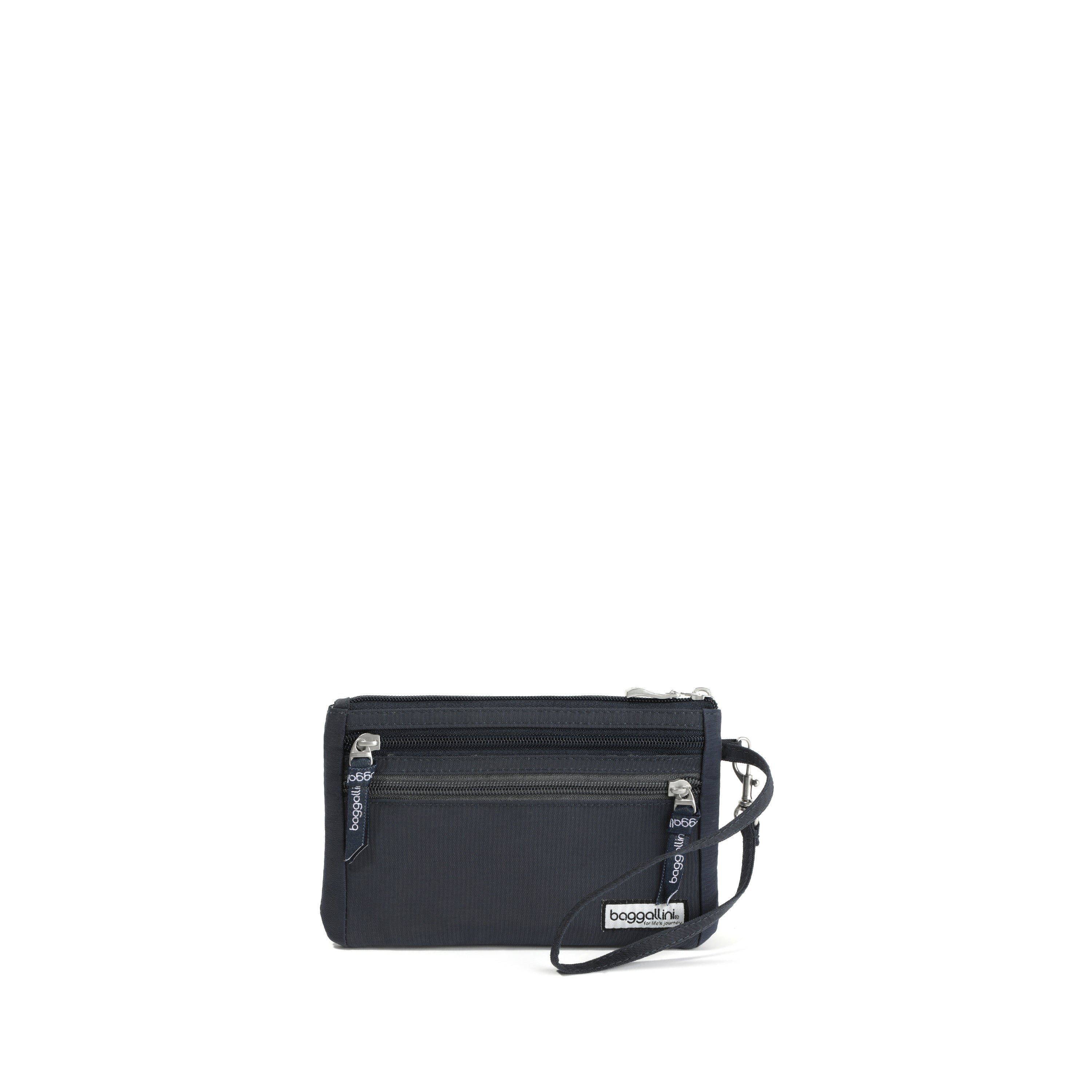 

Baggallini RFID-органайзер для валюты, кошелек на молнии, цвет french navy