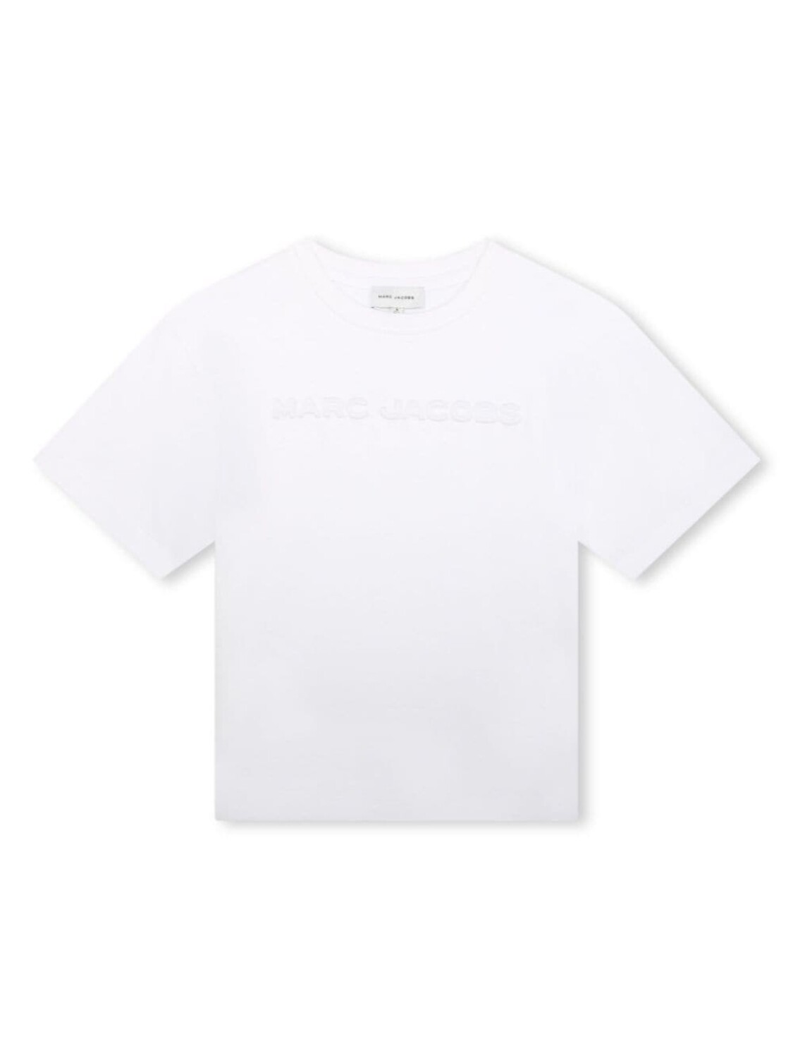 

Marc Jacobs Kids футболка с тисненым логотипом, белый