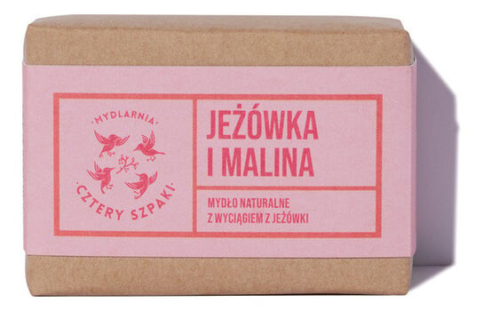 

Натуральное мыло «Четыре скворца, эхинацея и малина», 110 г, Cztery szpaki