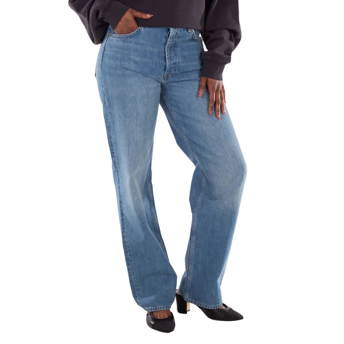 

Эннине Бинг Гэвин Лонг Джинсы Anine Bing, синий