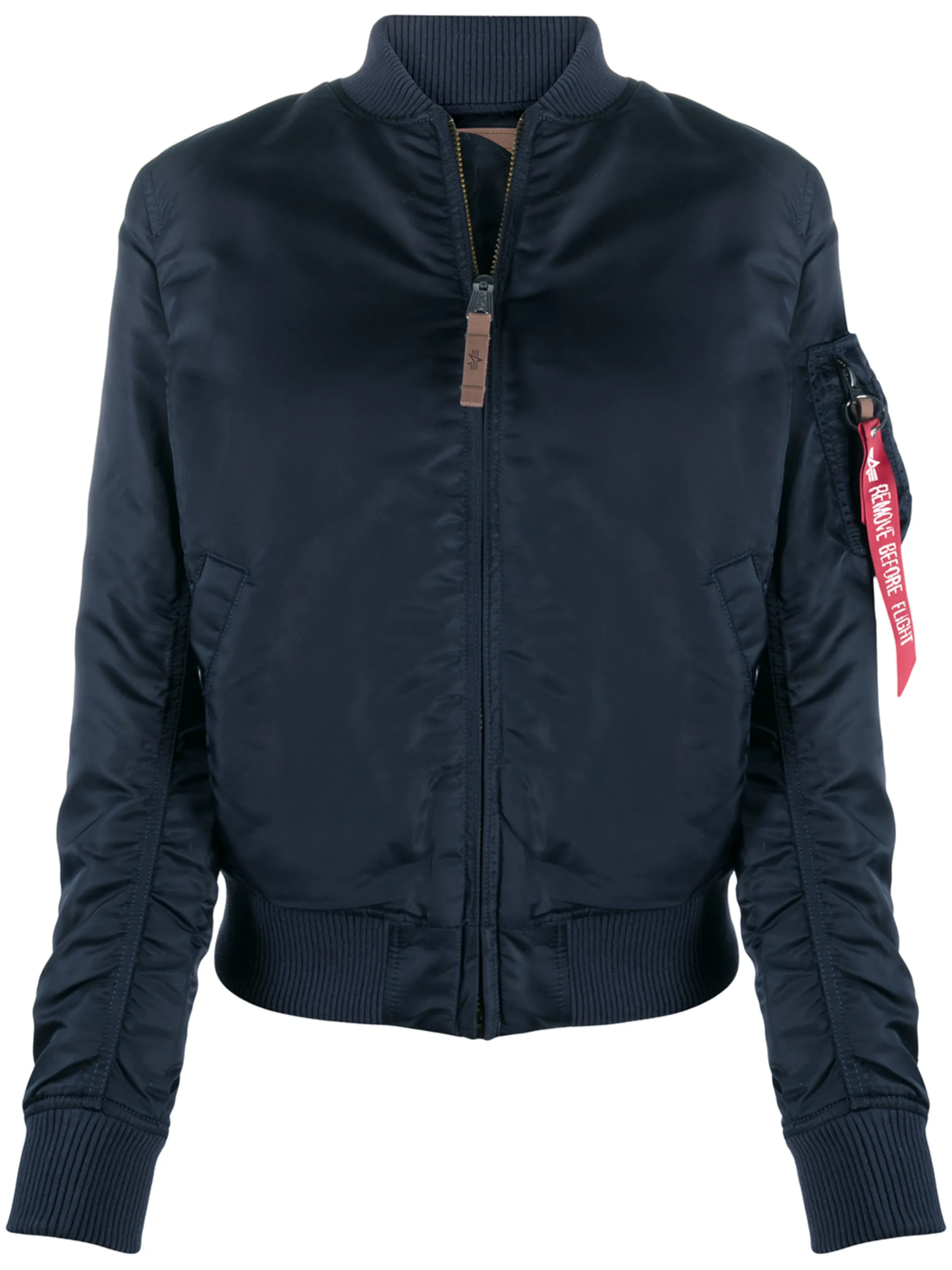 

Бомбер с длинными рукавами и логотипом Alpha Industries, синий