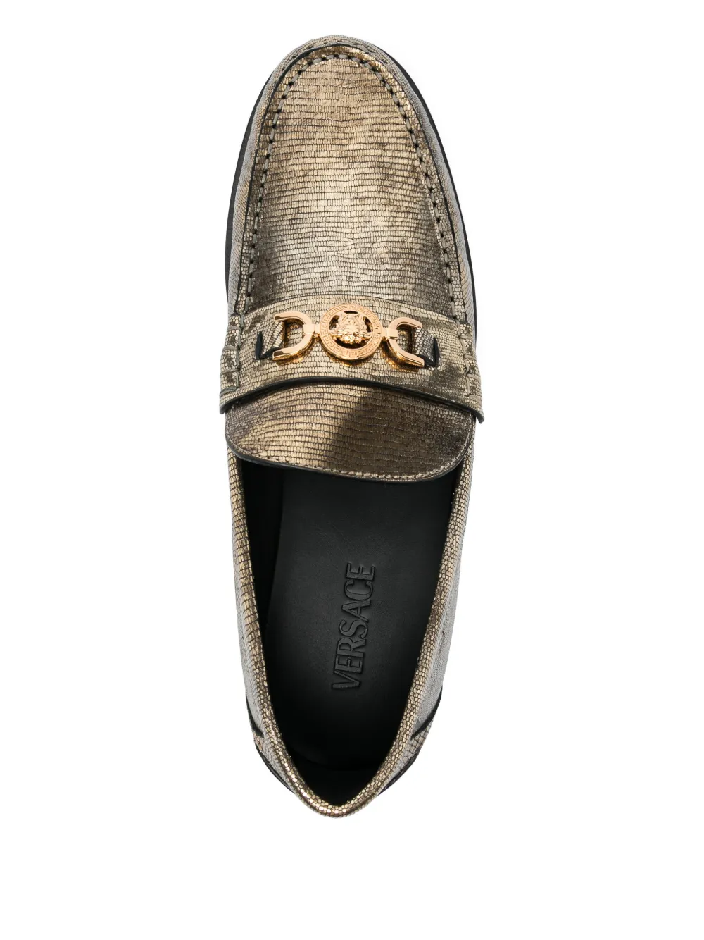 Лоферы из вителло (телячья кожа) Versace — фото 4
